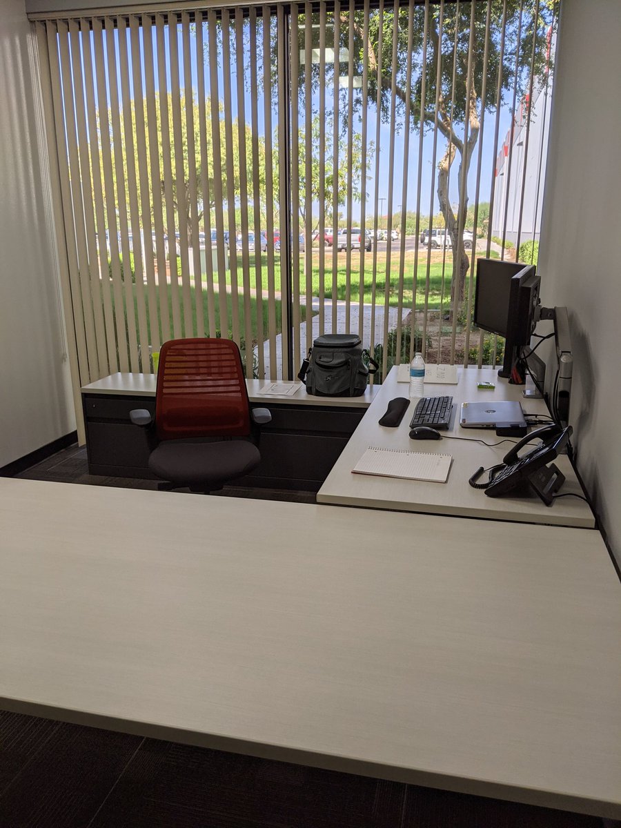 ricrison's tweet photo. Settled in to my office as the New Training Coordinator. Love my new job and all the perks!!! https://t.co/M8XJ0FxCYG