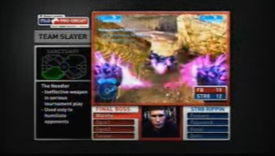 Brav's tweet photo. While we all patiently wait for the #HaloInfinite Tech Preview, here’s a very important side-by-side @Walshy dual wielding comparison I need to share  

needlers                               ice creams https://t.co/KdRGtJ16Ly