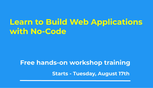 GWApps_Inc's tweet photo. We're offering a “No-Code Workshop Bootcamp" to help you and your team discover the benefits of creating web applications with #nocode technologies.

Free training. Learn more and/or register here:
https://t.co/mND2Kr64Dh

#googleworkspace #appbuilder https://t.co/BwoCjnMrki