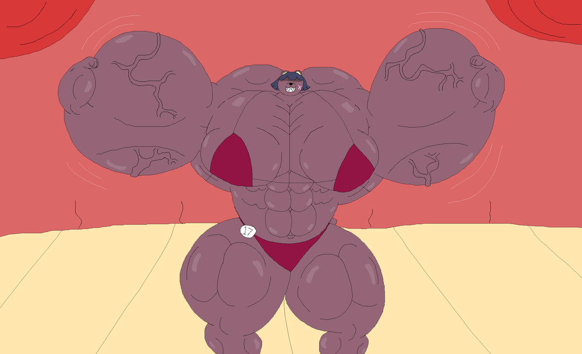 lilron003's tweet photo. there my beefy bear girl name sake, she doing some flexing biceps at the stage.
#MesukemoBuilder https://t.co/FO5aa7BASW