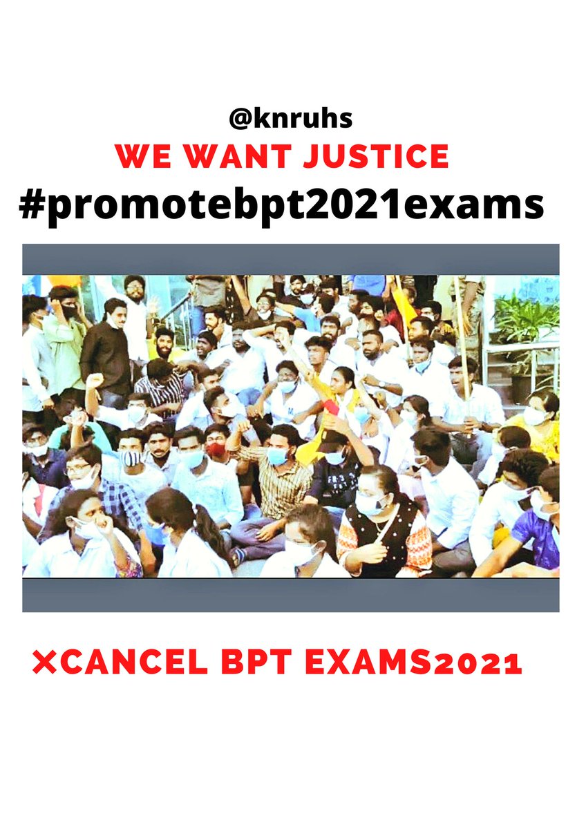 _being_physio's tweet photo. @DrTamilisaiGuv @k_warangal scientists and experts have already predicted COVID-19 3rd wave in August.BPTStudents requesting you to #promote2021exams based on internal assessment evaluation. Plz end this delay as it is implemented in other states already.
#noexamuntilvaccination https://t.co/bd606b8BPE