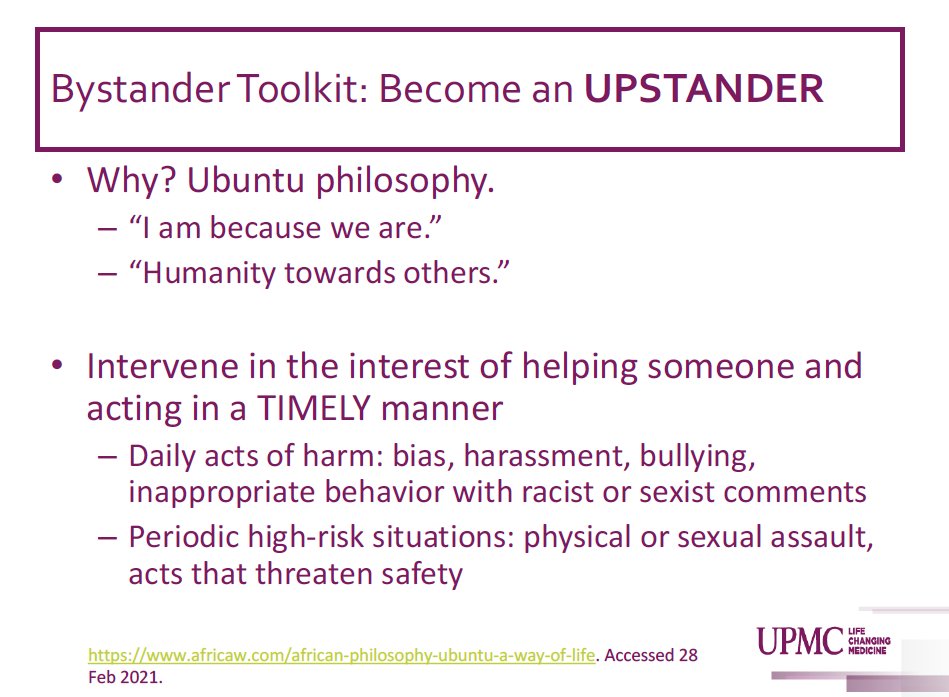 UPMC GME Diversity, Equity, and Inclusion (DEI) on Twitter "Drs. Tripp and Diego lead Upstander
