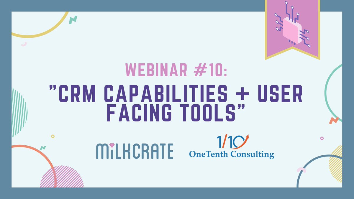 MilkCrate (@appsbymilkcrate) on Twitter photo Our “CRM Capabilities + User Facing Tools” webinar with <a href="/OneOver10/">OneTenth Consulting</a> is our next #ThrowbackThursday focus! In this webinar, we discuss when CRM abilities and user-facing tools can help nonprofits. Link below!
hubs.ly/H0Tmdr_0 Our “CRM Capabilities + User Facing Tools” webinar with <a href="/OneOver10/">OneTenth Consulting</a> is our next #ThrowbackThursday focus! In this webinar, we discuss when CRM abilities and user-facing tools can help nonprofits. Link below!
hubs.ly/H0Tmdr_0