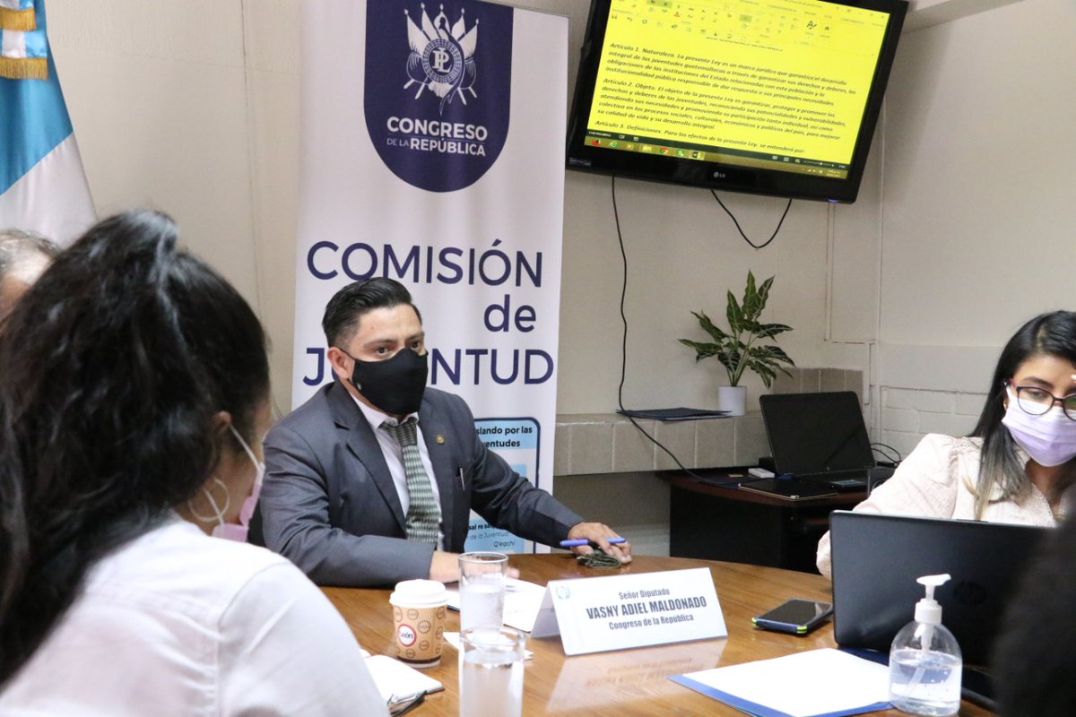 ConJuventudGT's tweet photo. Conjuntamente con el @OBJuventudGT @SODEJU1 @CACIFGuatemala @PazJovenGt el acompañamientode @IRI_es y la observación de @PDHgt se analiza la construcción de un proyecto de ley para las Juventudes del país. https://t.co/JSkdjIDLsa