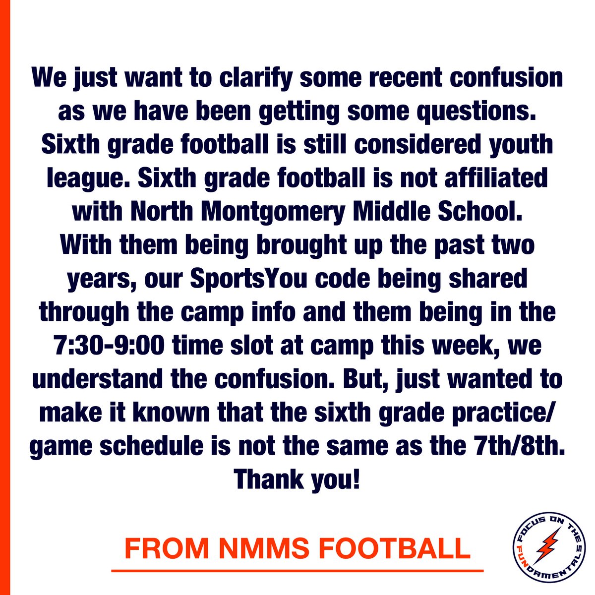 Just some quick information we wanted to share as we have received some questions recently. Thank you and good luck to all this upcoming season! Go Chargers!⚡️