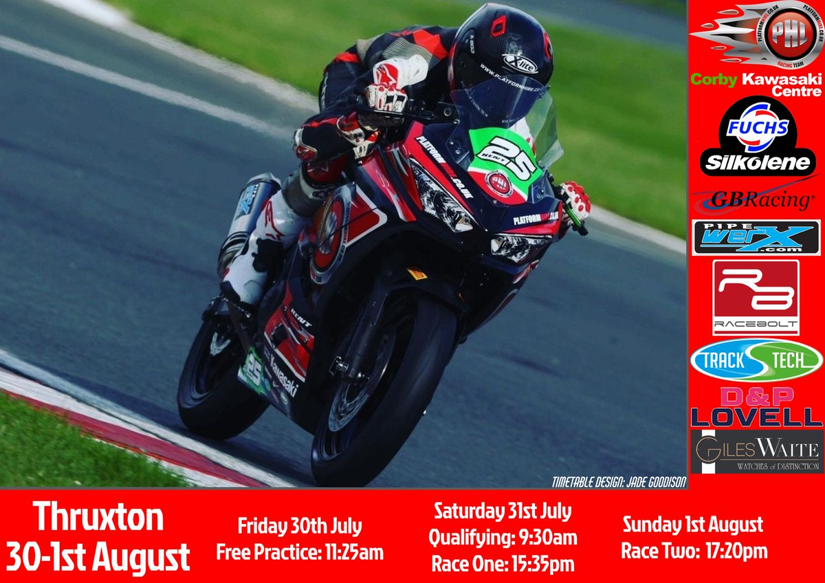 M_A_D_RACING's tweet photo. We are all set up ready for action to get underway at @thruxtonracing tomorrow morning! Here are the timetables with all the times Kieran Kent and @JordanWeaving34 are out on track this weekend! 🏁 https://t.co/jdy1SwsDpI