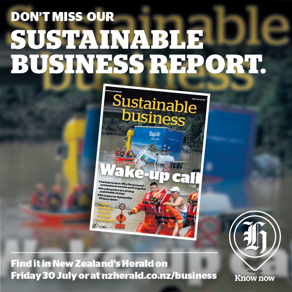 📰 Wake-up call 📰

Don't miss our Sustainable Business Report in New Zealand's Herald today or at nzherald.co.nz/business.