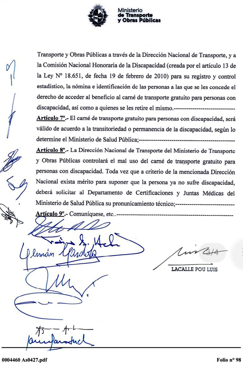 Excelente noticia 😊 !!!
 La reglamentación de la ley 18651, que beneficia a personas con discapacidad en la libre movilidad en el transporte suburbano e Inter !!!