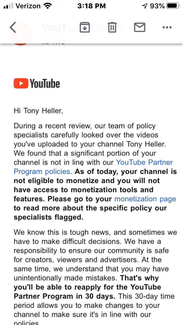 Tony__Heller's tweet photo. .@YouTube at war against free speech again https://t.co/KOhDNIU9XC