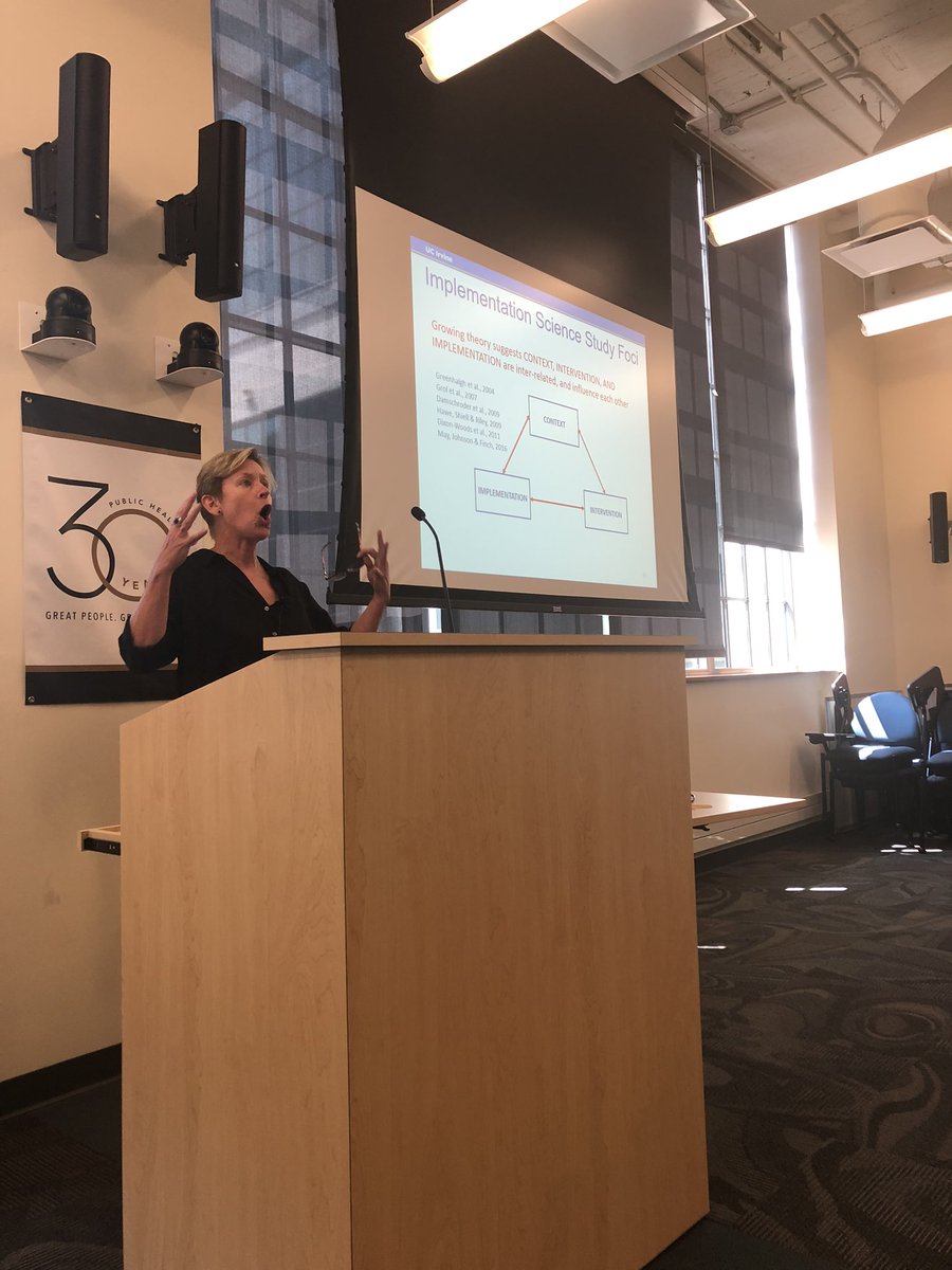 BirkenLab's tweet photo. Such a great talk from #miriambender. Fav concept (with lots of close runners-up): let’s view #EBIs as resources that need integration into practice, not universally effective practices. Context matters! https://t.co/SweXxmnpZn
