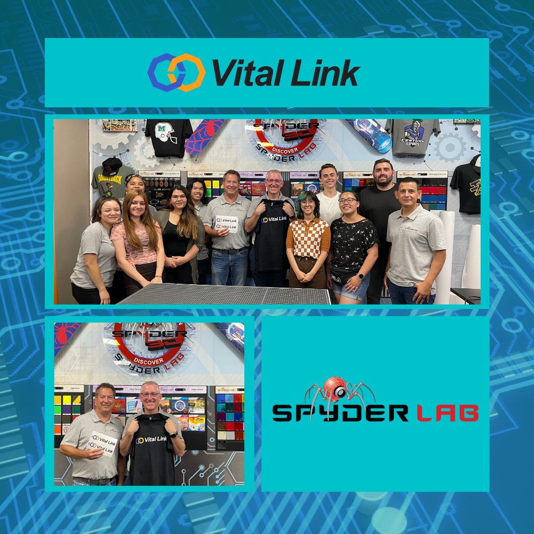 VitalLink_CA's tweet image. Vital Link had the pleasure to check out Spyder Lab and see what these talented students can do! #VitalLink #SpyderLAb