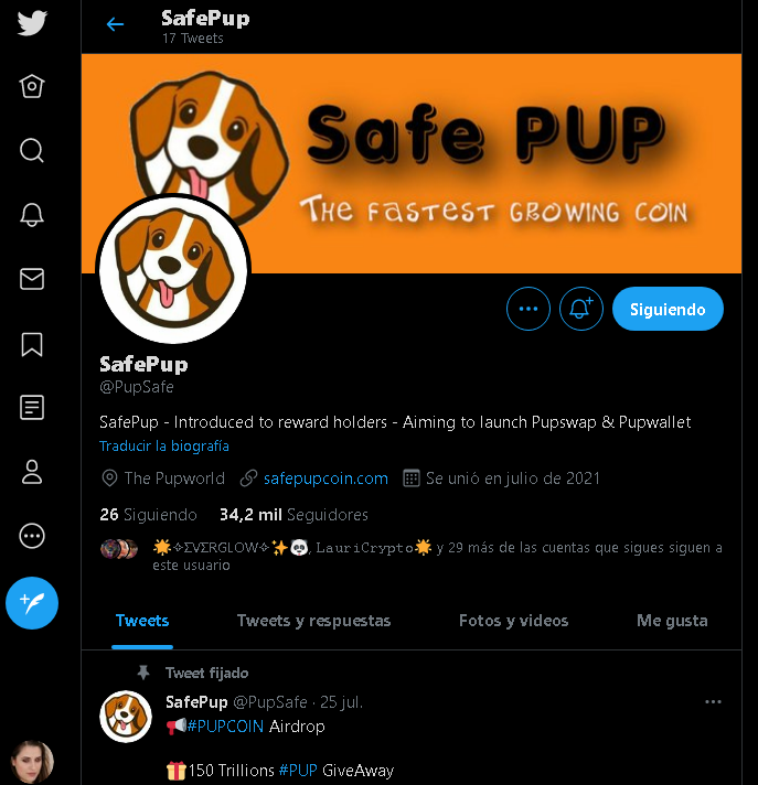 Crypto_danna's tweet photo. @PupSafe majestic Giveaway complemented  Thanks @PupSafe 
#SAFEPUP #PUP

My Friends 

@LuckyVa_Yait14 @ShitRaiyu @Marl_yjns @TineoYsidro7 @Jorgeluis_navas 

BSC Address 0xf81eeEC9Ed48d181ba64710A7A8D1336fE938101 https://t.co/DKRNTNJMN3