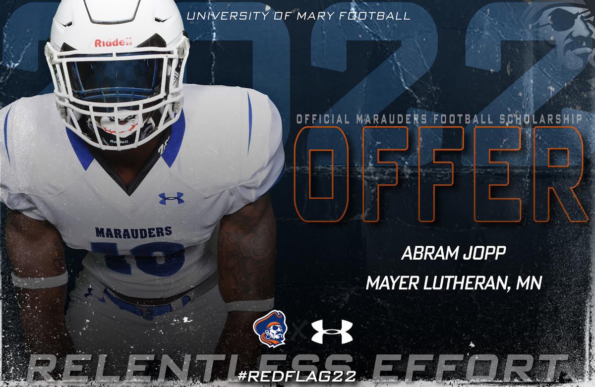After a great talk with <a href="/CoachGallatin/">Jared Gallatin</a> I am grateful to receive an offer from the University of Mary!!
