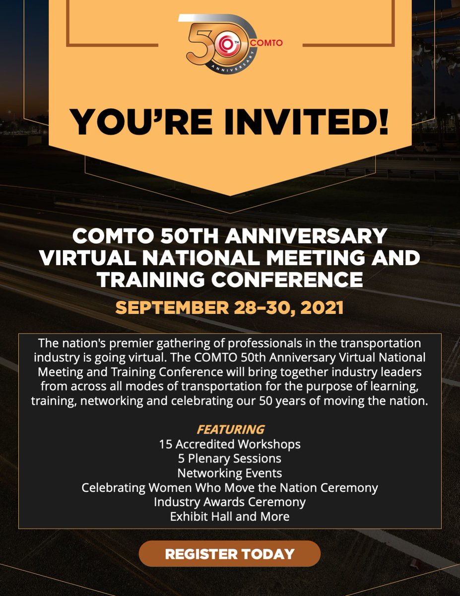 InsightStratInc's tweet photo. Insight Strategies is honored to have CEO Teri Fisher chosen as one of the speakers at The Conference of Minority Transportation Officials (COMTO) 50th Anniversary National Meeting &amp; Training Conference this September! https://t.co/7afVeXyePS