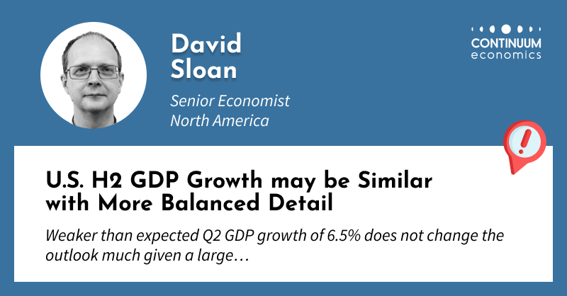 ContinuumDaily's tweet image. U.S. H2 GDP Growth may be Similar with More Balanced Detail. David Sloan, Senior Economist, North America. Looks at latest US GDP figures
bit.ly/3BS2Z4J  Free Trial: bit.ly/2WqyB12
#trading #centralbanks #USyield $DXY #USFed #CPI #inflation #usgdp
