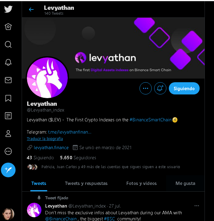 Crypto_danna's tweet photo. @BinanceChain @Levyathan_index Majestic Thank you for the opportunity to participate!
 #BinanceSmartChain   @Levyathan_index
Like!  Followed!  Retweet!

My Friends 
@LuckyVa_Yait14 @ShitRaiyu @Marl_yjns @TineoYsidro7 @Jorgeluis_navas 
Telegram username @Crypto_danna https://t.co/KagOeE5XQl