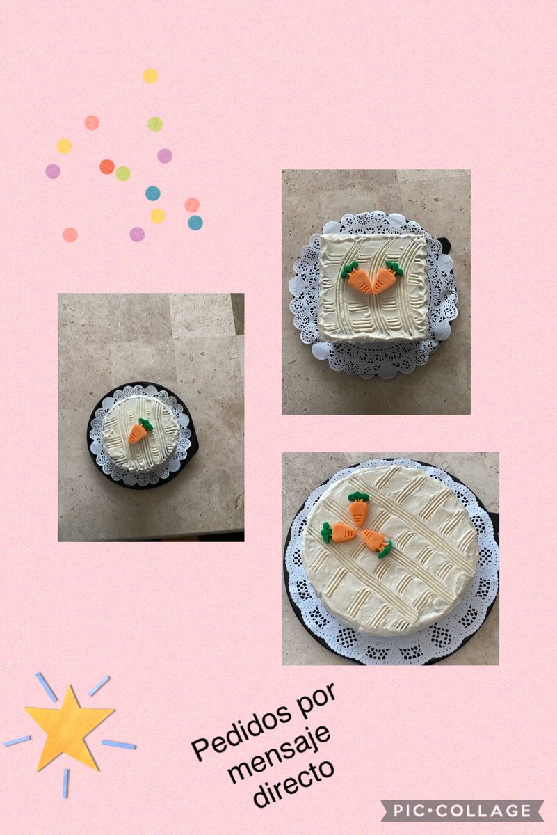 iliana1103's tweet photo. ¡Hola! Para quienes estén interesados en el pastel de zanahoria 🥕. 

Tengo 3 tamaños y entrego a domicilio en la CDMX.   

Precio grande $380
Mediano (cuadrado) $ 250 
Chico: $220

Necesito 2 días de anticipación para entregar. 

Hecho 100% en casa 
Instagram @ilisbakery https://t.co/9m91cIJ7HF