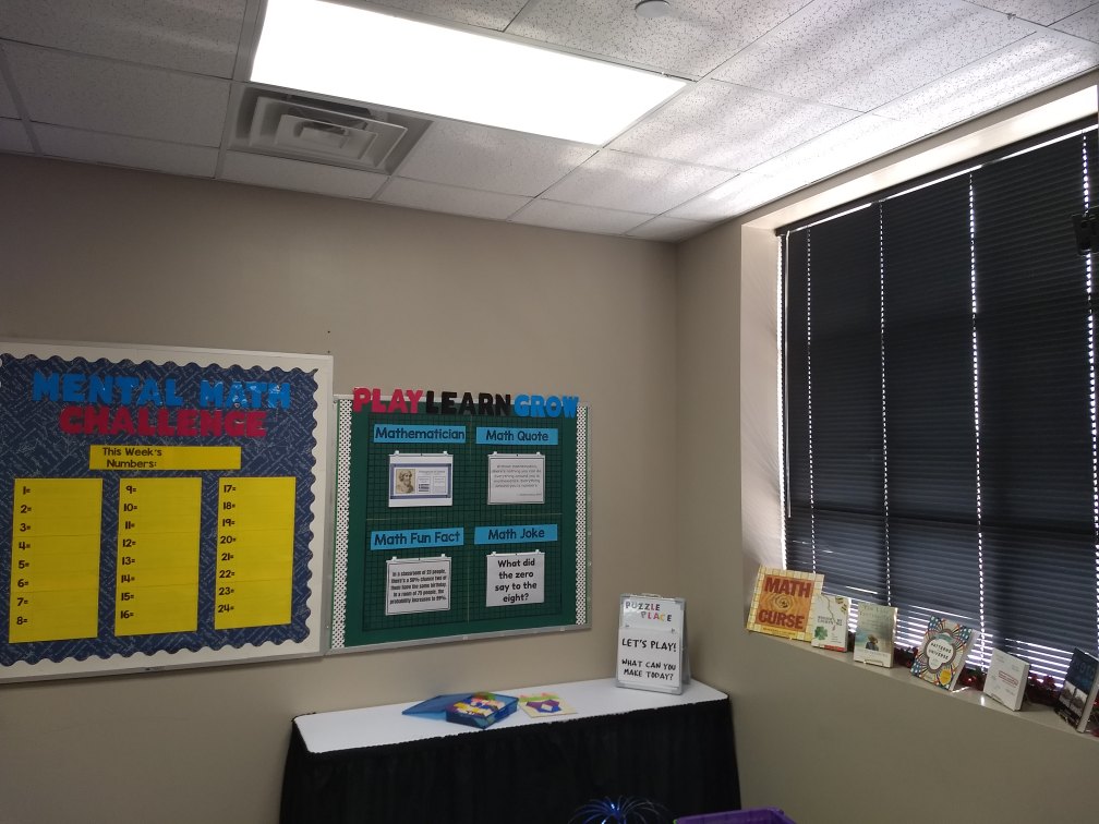 druinok's tweet photo. A #made4math update... One corner of my room is done!! https://t.co/Th5HTb6tZQ