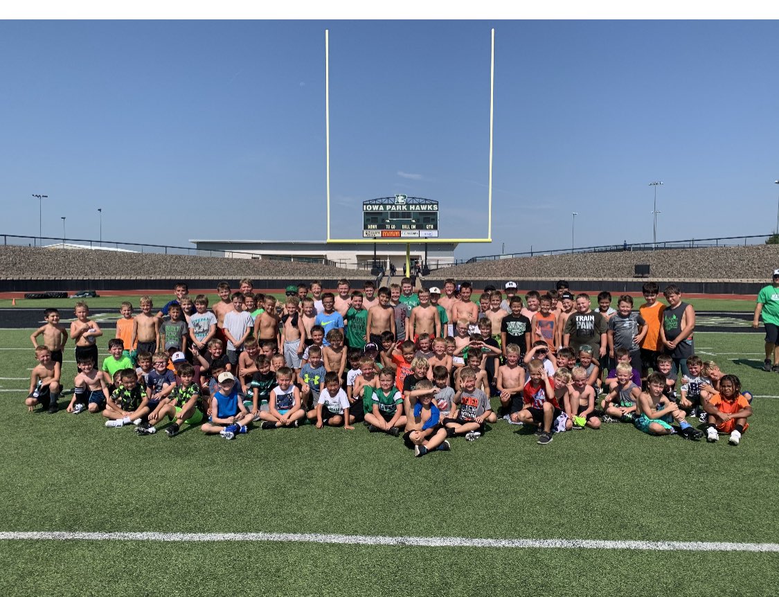 2021 football camp what a huge success. Had 107 campers that got after it this week. Thank you to the parents for letting us work with your kids!
#GoHawks <a href="/IowaParkSchools/">Iowa Park CISD</a> @iowaparkleader