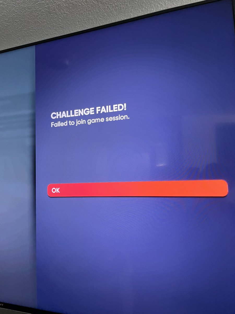 eLtotheO's tweet photo. @MLBTheShow why doesn’t your game allow online exhibition games to connect online?!?! Me and a buddy get this same error message every time! So frustrating! It works like one out of every 30 tries. https://t.co/S8dtu6G7Lx