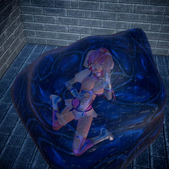 #レナ月間
#さんかくアート

レナトラップダンジョン 地下7階

媚薬スライムの罠だ!

催淫効果を持つスライムに捕らえられ
身体中を愛撫されながら愛液を
吸い取られてしまう・・・!
執拗な全身愛撫によって、指一本動かせないほどに
衰弱するまでイかされ続けてしまった・・・ 