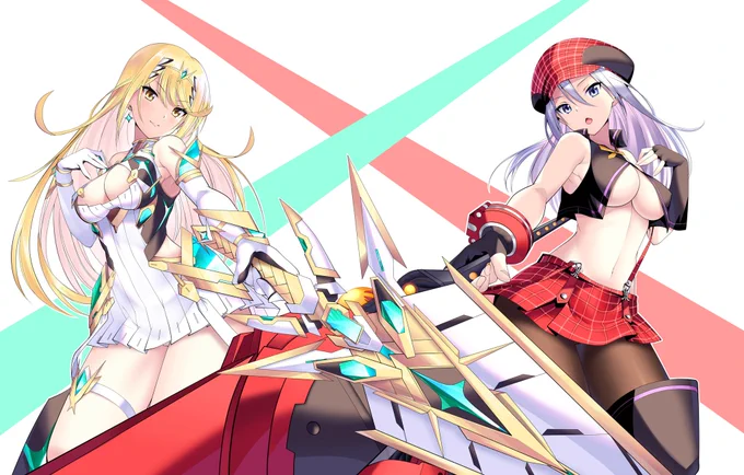 ウチの嫁です。あ、嫁と妻です。おはようございますヘ(`・ω・)ノ

#ゼノブレイド2
#GODEATER 