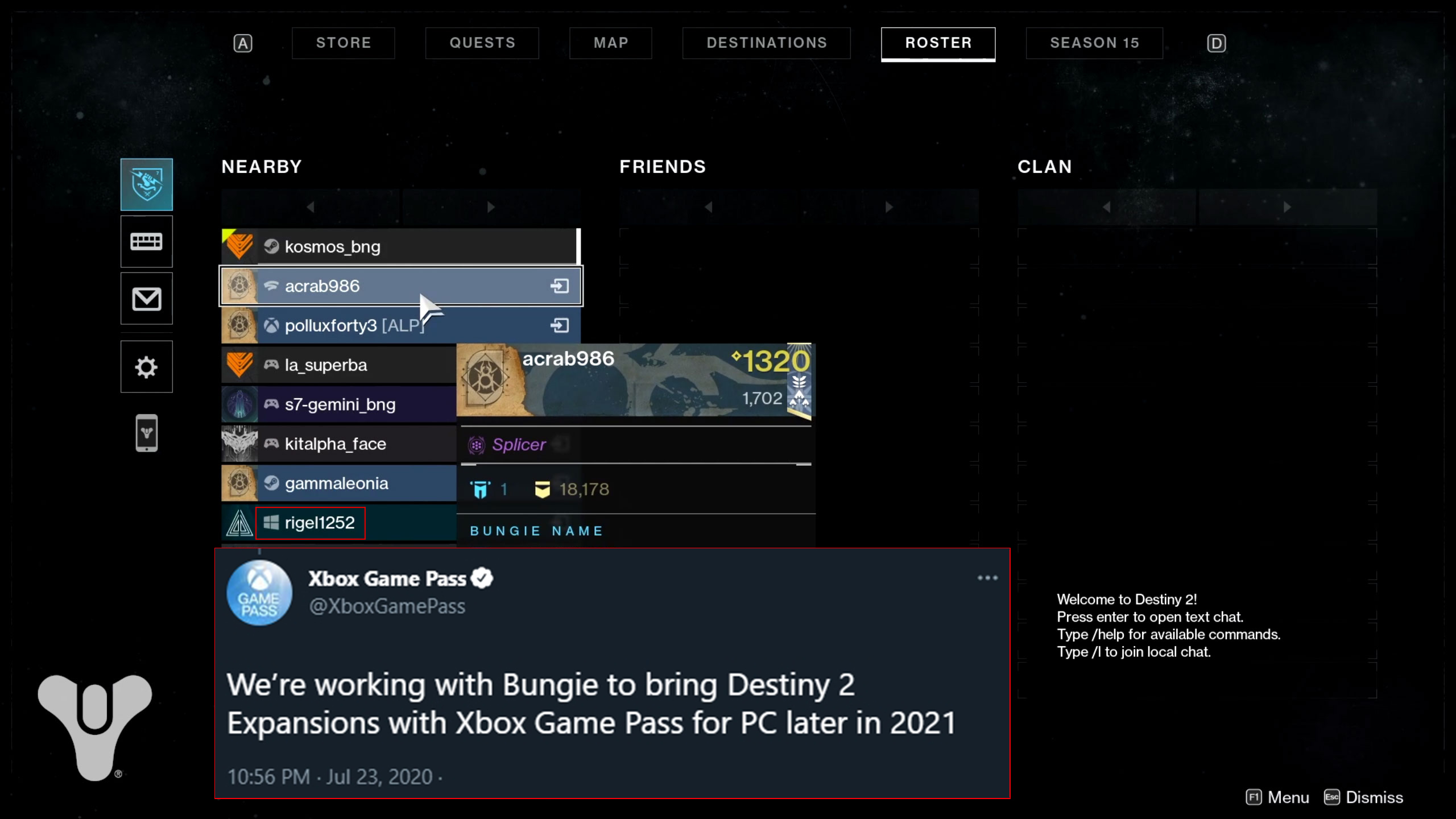 Destiny 2 gamepass deals