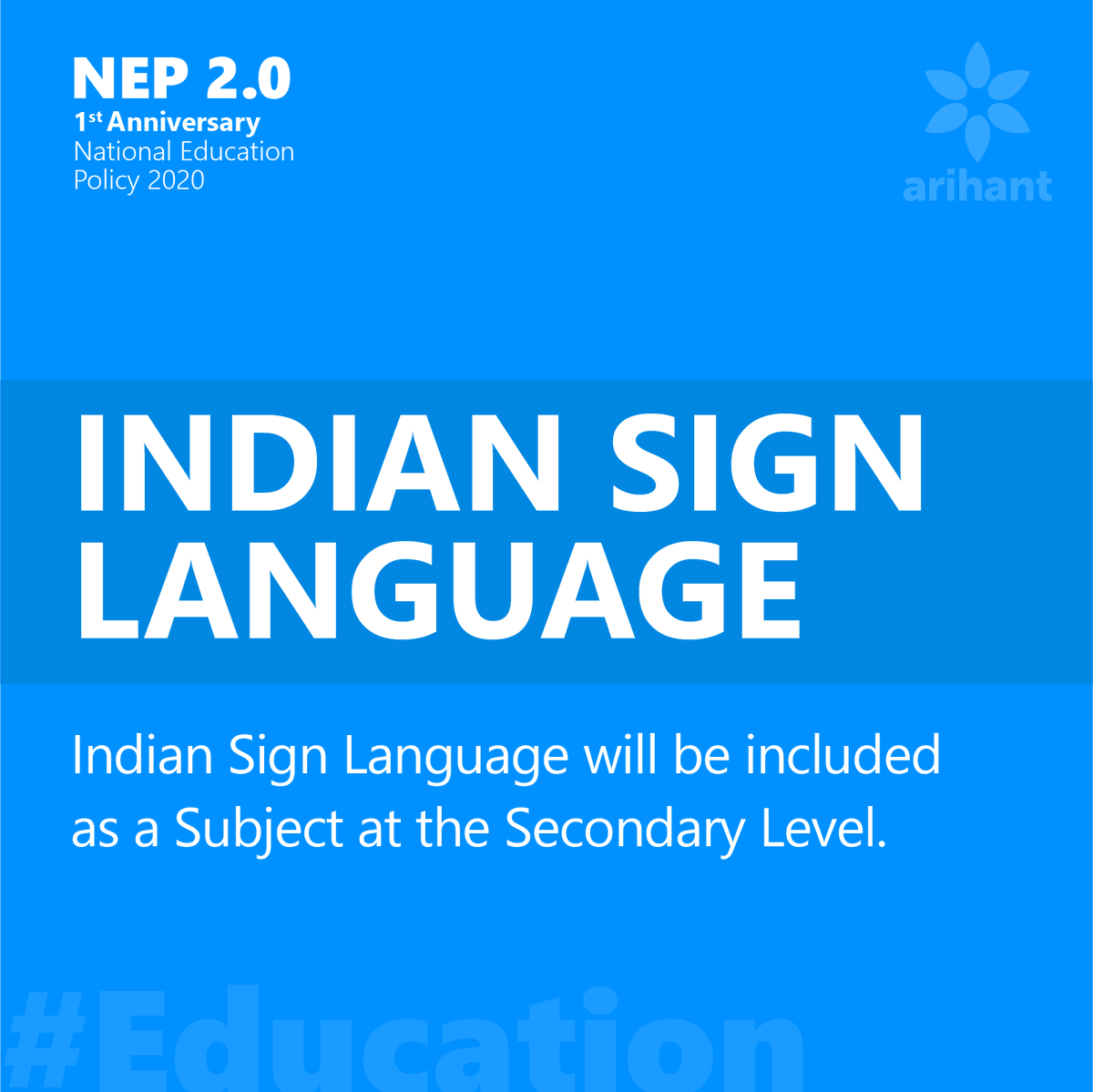 arihantpub's tweet photo. While Last Year New #NationalEducationPolicy2020 was Adopted, yesterday in a Video Conference our #PrimeMinister Shri #NarendraModi laid down the road map on 1st Anniversary of #NEP2020. 

Here are “ #KeyInitiatives” from the Conference. 

#CBSE #NEP #TransformingEducation https://t.co/FDCtSVZupJ