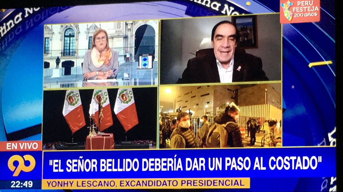 Indignados_P's tweet image. Yonhy Lescano “ el señor bellido debería dar un paso al costado”
#DesahuevateCastillo