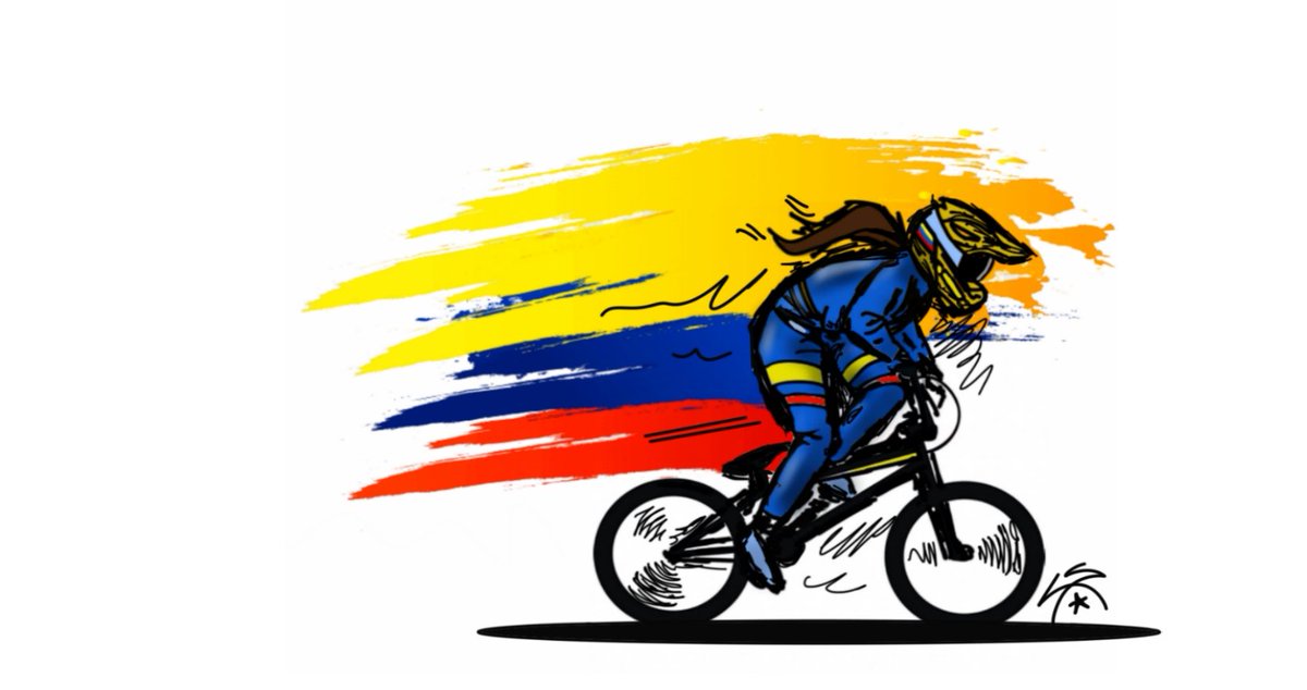 Orgullo Colombiano #ReinaDelBMX @marianapajon #plata