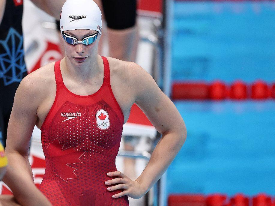 Penny Oleksiak places fourth in 100 metre freestyle final