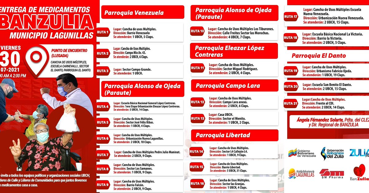 ATENCIÓN MUNICIPIO LAGUNILLAS

Entrega de Medicamentos y Ayudas Técnicas

Ver cronograma ⏩

@OmarPrietoGob @LeonidasAlcalde