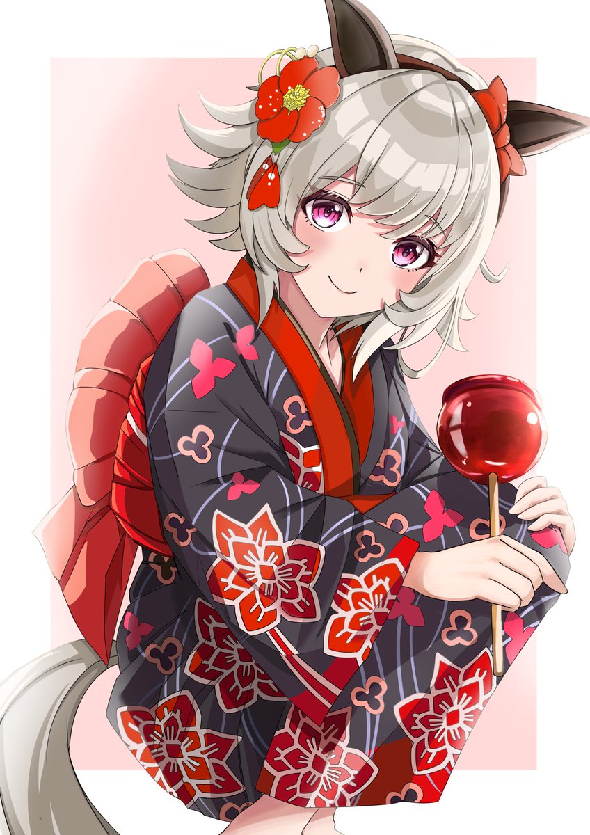 curren chan (umamusume) 1girl animal ears tail horse ears japanese clothes kimono horse tail  illustration images