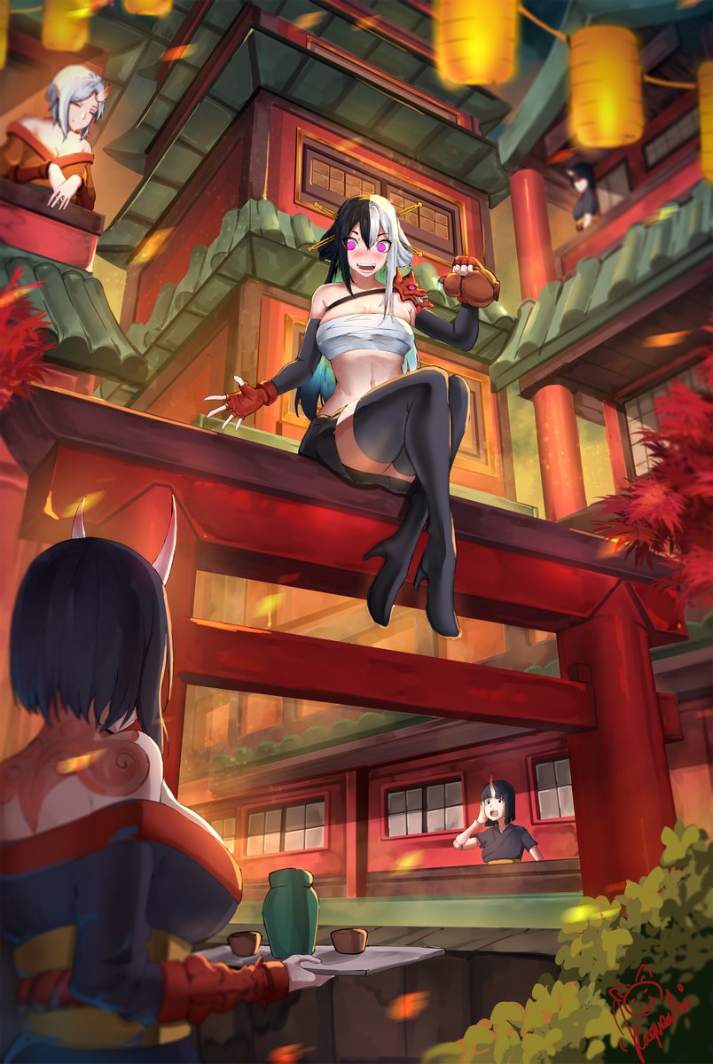 kagurachi71's tweet photo. Tomoe mansion #illustration #digitalart #anime https://t.co/0zQTpFOKs1
