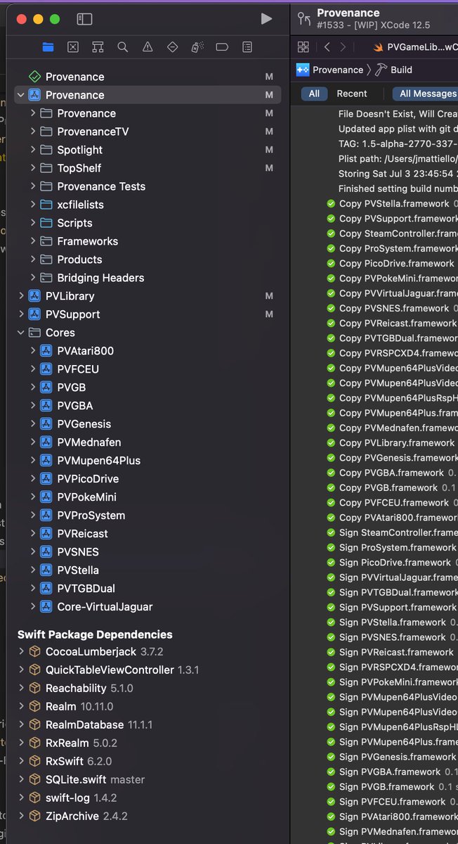 provenanceapp's tweet image. This is happening!
Removing Carthage for #swiftpm
- Reduced build times
- Simpler build instructions
- Less buggy CI/CD