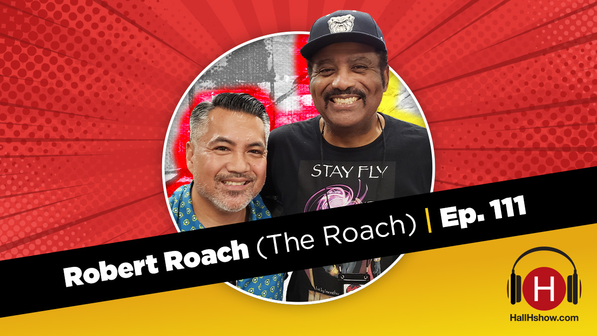 HallHdotcom's tweet photo. Robert Roach @GokiburiArtist stopped by the #HallHshow @HallHdotcom podcast to chat w/ @AaronNabus about his #comic #comicbook #TradePaperback, The Roach: At War With The Cause (on #Kickstarter till 8/7/21).
🎧 https://t.co/Z5iuB9s0ud
#TheRoach #Indie #TPB #RobertRoach https://t.co/aulHyk3MEm