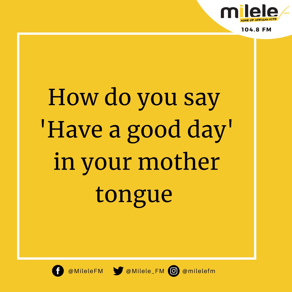 Milele FM tweet media