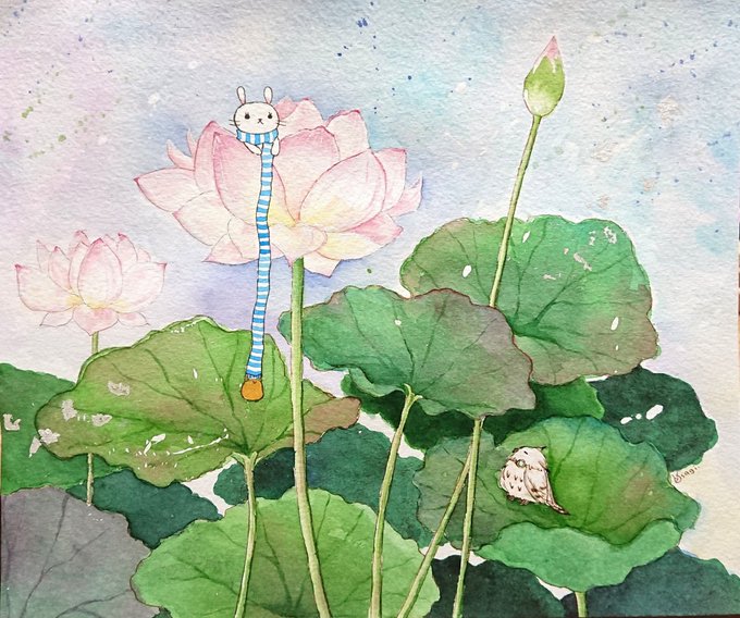 透明水彩イラストのtwitterイラスト検索結果