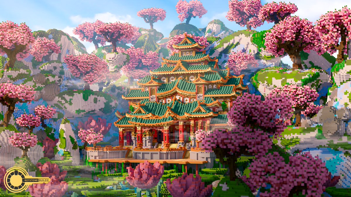 Spawn we recently built for <a href="/PyrelicNetwork/">Pyrelic Network</a>! 🌸

What do you think there is inside the Temple? 🤔

🏗️ Built by: <a href="/window789456/">window456123</a> 
⛏️ Built on: <a href="/BuildersRefuge/">Builder's Refuge</a> 
🖼️ Rendered by: <a href="/Dxnkbarkeit/">Dankbarkeit</a> 

💼 Discord: discord.com/invite/6ZQNvbX