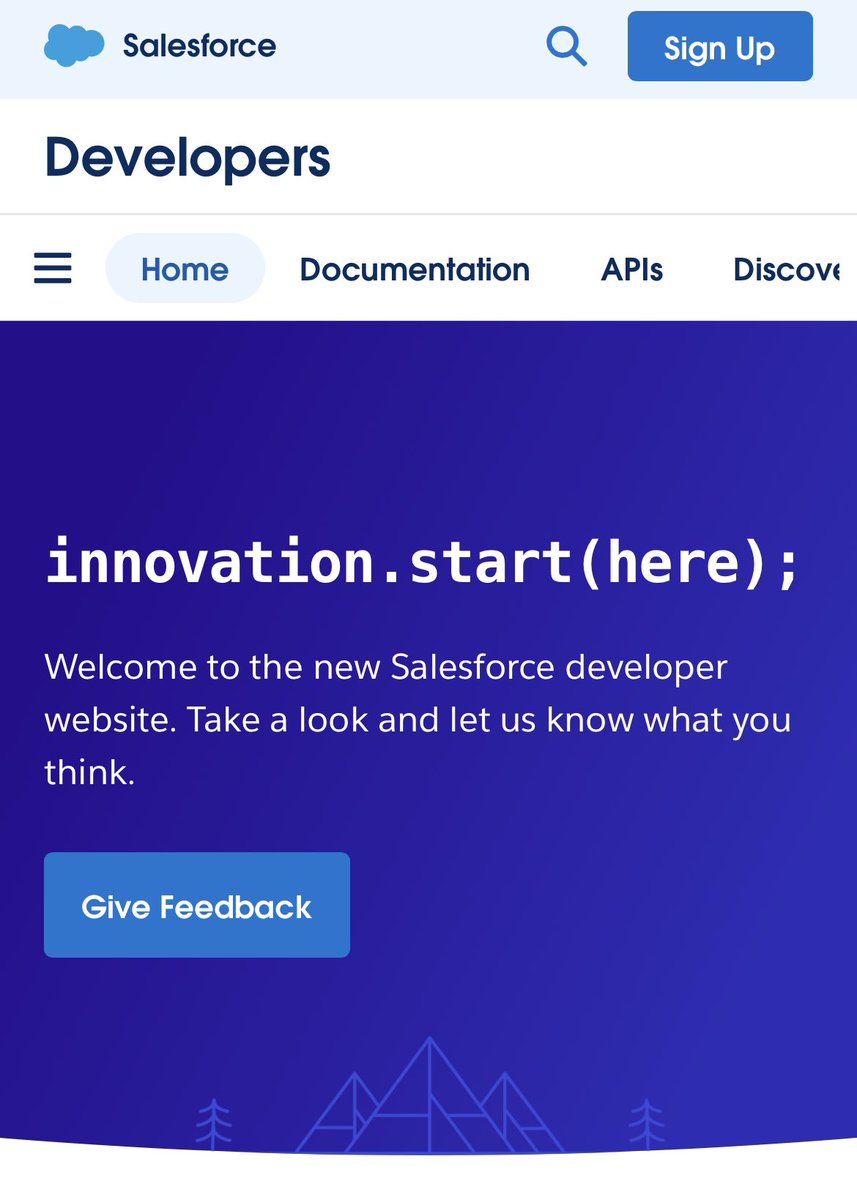 Sarah Joyce Franklin (@swbjoyce) on Twitter photo Awesome alert!! The new <a href="/SalesforceDevs/">Salesforce Developers</a> site is here!
API-first, community inspired, made with #Trailheart đź’ś
Innovation.start(here);
developer.salesforce.com Awesome alert!! The new <a href="/SalesforceDevs/">Salesforce Developers</a> site is here!
API-first, community inspired, made with #Trailheart đź’ś
Innovation.start(here);
developer.salesforce.com