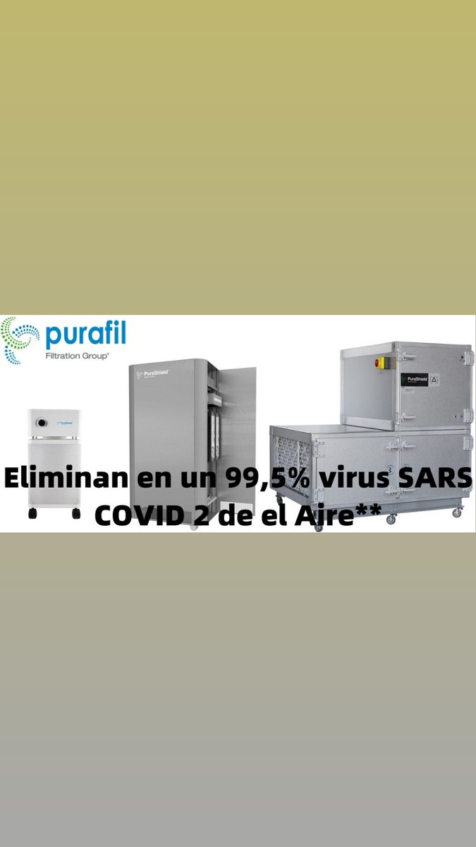 filtracl's tweet photo. @AsevechChile @24HorasTVN @IngenieriaUC @CPCchile @SofofaChile @MultigremialN @SociosCCS @achigachile @FEDETUR_Chile Se puede con nuestros equipos #purashield que eliminan 99,46% virus SARS CoV 2 del aire en espacios cerrados. https://t.co/lFNbGHVb8T