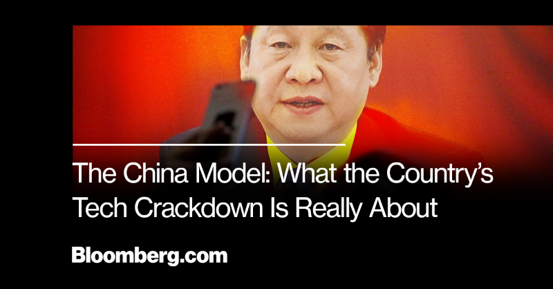 business's tweet photo. China spent years emulating Silicon Valley. Now it’s cracking down on tech and trying a new model.