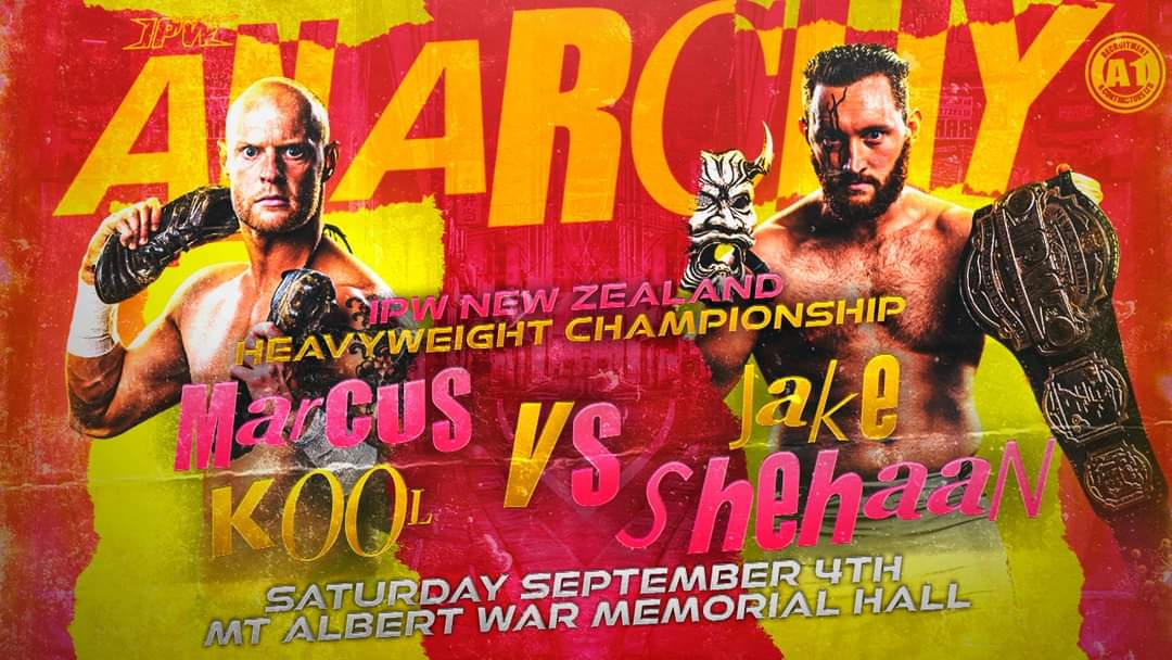 In an attempt to reign in the manipulative IPW New Zealand Heavyweight <a href="/JakeisinCTRL/">Jake Shehaan</a>, IPW GM <a href="/david_dunn/">David Dunn</a> has selected <a href="/MarcusKool/">Hooligan.</a> as the next challenger for the leader of CTRL!

Anarchy tickets on sale Monday 2nd August 10am.
