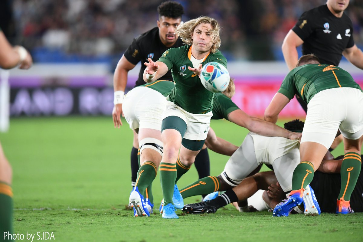 南アフリカ代表 選手紹介📢 ╲ 🇿🇦 #ファフ・デクラーク 🏉SH