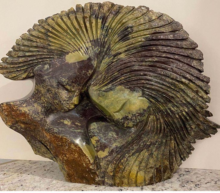 Jordan_Artworks's tweet photo. IN INVENTORY🚨
Title: Together As One
This unique piece was created by Lovemore Bonjisi. Made out of opal stone, this would be a beautiful accessory to any home or office! DM if interested ✨ Check out more artworks at the link in our bio! 
#sculpture #sculptureart #artgallery https://t.co/4vtVaol9Hp