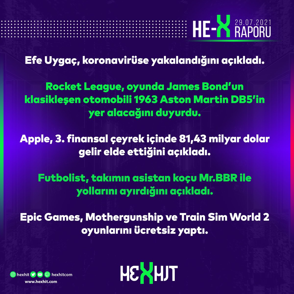 hexhitcom's tweet photo. Bugün olan biten.
.
.
.
.
#efeuygaç #rocketleague #jamesbond #apple #futbolist #epicgames #hexhit
https://t.co/59wJ0YqMfl https://t.co/JZ2QHmuWSc