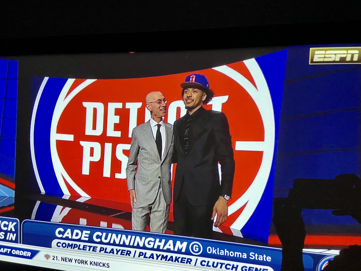 Another #vegan win! Way to go <a href="/CadeCunningham_/">Cade Cunningham</a> ! #1 pick baby!