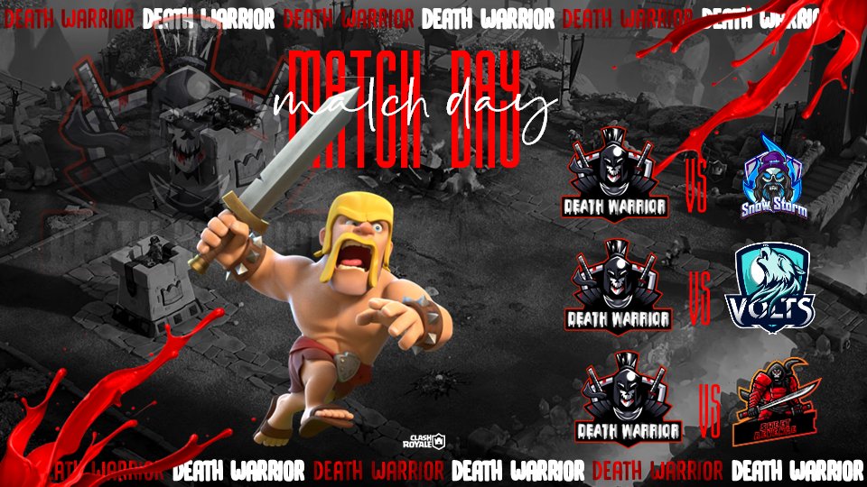 ยฉยฎDeath Warrior (@deathwarriorcr) on Twitter photo #CR | MATCH DAY
Dรญa pesado, saldremos con todo ๐
๐ | <a href="/CupL360/">LEAGUE CUP L360ยฐ</a>
๐ | <a href="/SnowStormeSport/">Snow Storm</a>
โ๏ธ | Fase de grupo
โฐ | 19:00 ๐ต๐ช
๐ | <a href="/AzLeague_GG/">Az League ๐๐ค #AZL</a>
๐ | <a href="/g_volts/">VOLTS E-G</a>
โ๏ธ | Ronda 2
โฐ | 20:00 ๐ต๐ช
๐ | @PlayWolfGG
๐ | <a href="/SweetRevenge49/">Sweet Revenge</a>
โ๏ธ | Repechaje J1
โฐ | 21:30 ๐ต๐ช
#GoDW
๐จ | <a href="/CaveQs/">QS I Cave</a> #CR | MATCH DAY
Dรญa pesado, saldremos con todo ๐
๐ | <a href="/CupL360/">LEAGUE CUP L360ยฐ</a>
๐ | <a href="/SnowStormeSport/">Snow Storm</a>
โ๏ธ | Fase de grupo
โฐ | 19:00 ๐ต๐ช
๐ | <a href="/AzLeague_GG/">Az League ๐๐ค #AZL</a>
๐ | <a href="/g_volts/">VOLTS E-G</a>
โ๏ธ | Ronda 2
โฐ | 20:00 ๐ต๐ช
๐ | @PlayWolfGG
๐ | <a href="/SweetRevenge49/">Sweet Revenge</a>
โ๏ธ | Repechaje J1
โฐ | 21:30 ๐ต๐ช
#GoDW
๐จ | <a href="/CaveQs/">QS I Cave</a>