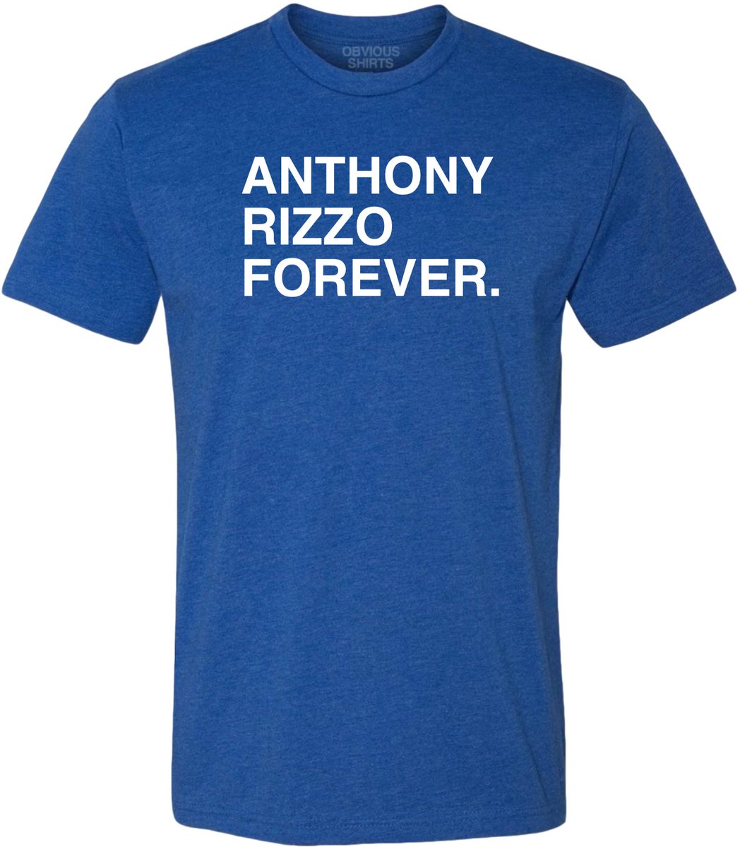 Anthony Rizzo Forever. Thank you for everything, Captain. #44ever obviousshirts.com/collections/fo…