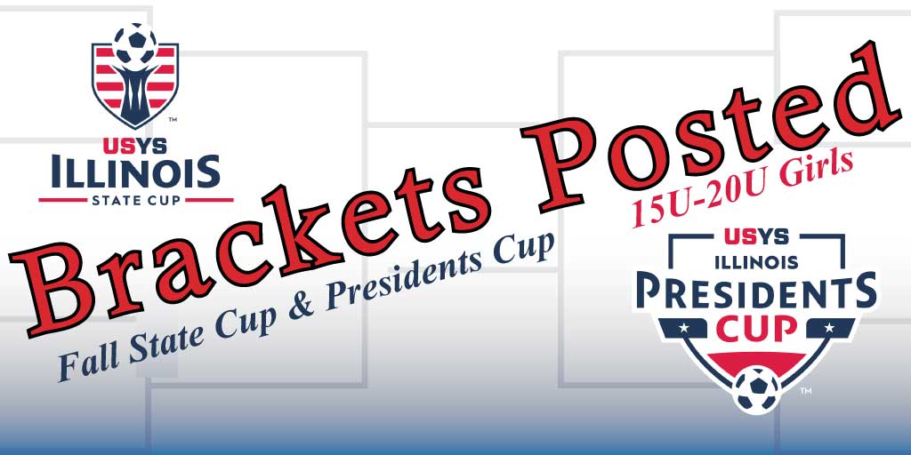 ILYOUTHSOCCER's tweet image. Fall State Cup &amp;amp; Presidents Cup Brackets for the 15U-19U Girls are now posted. The quest for a National Championship starts here! …noisyouthsoccer.demosphere-secure.com/state-cup-pres… #ilyouthsoccer #ilstatecup #ilprezcup